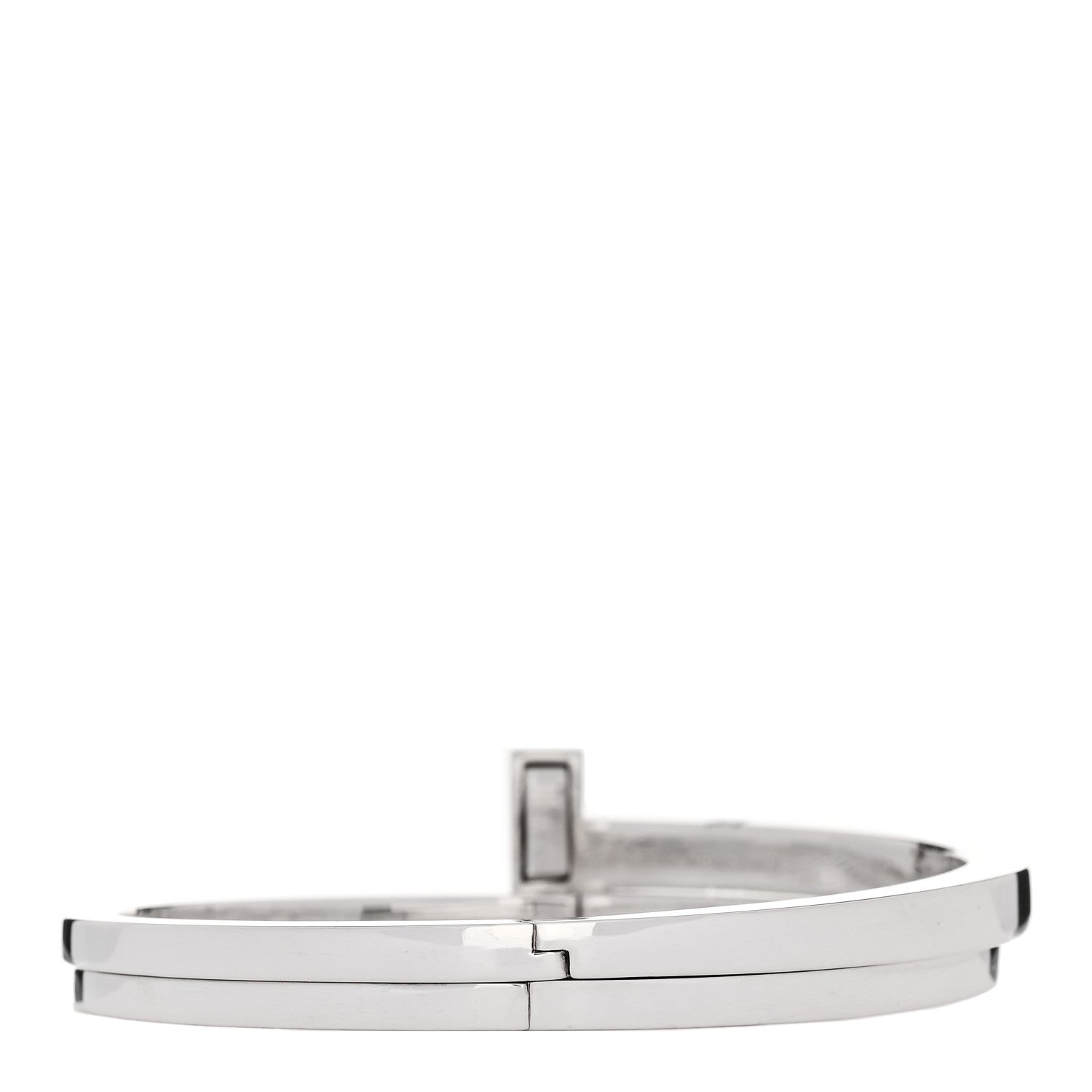 Tiffany Sterling Silver Diamond T Square Wrap Bracelet 2 of 3