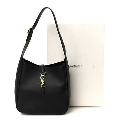 Saint Laurent Smooth Calfskin Small Le 5 A 7 Soft Hobo Light Musk 11 of 11