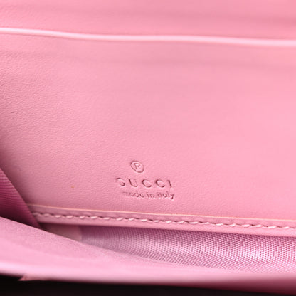 Gucci GG Supreme Monogram Strawberry Zip Around Wallet Light Pink 6 of 9