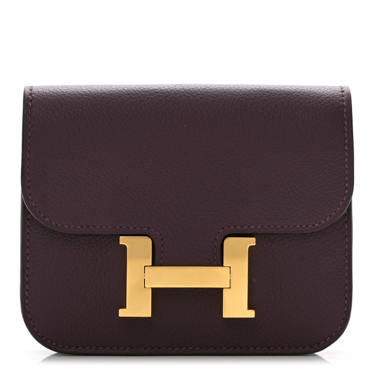 Evercolor Bi-Color Constance Slim Wallet Cassis Bleu Royale
