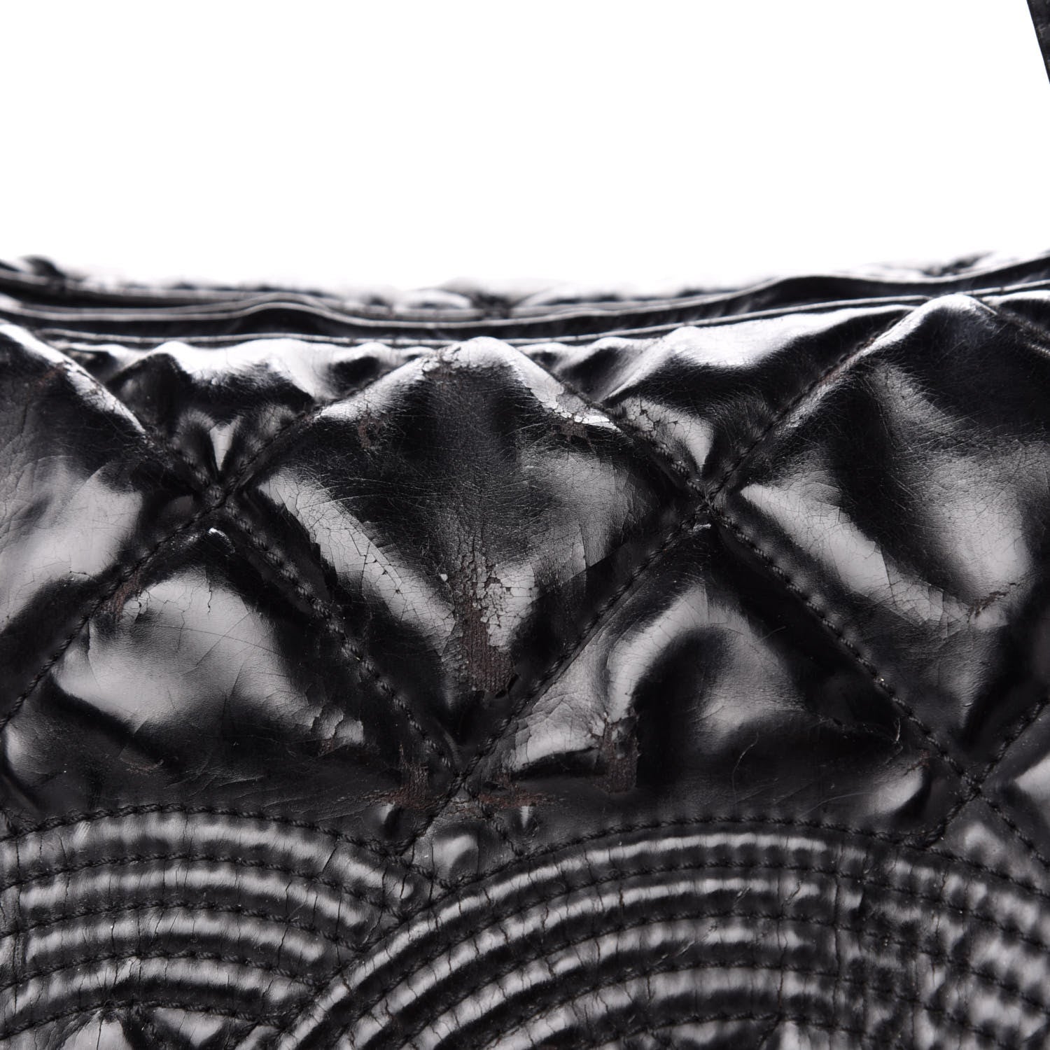 Chanel Vinyl Quilted CC Large Tote Black 18 of 20