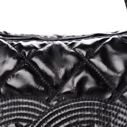 Chanel Vinyl Quilted CC Large Tote Black 18 of 20