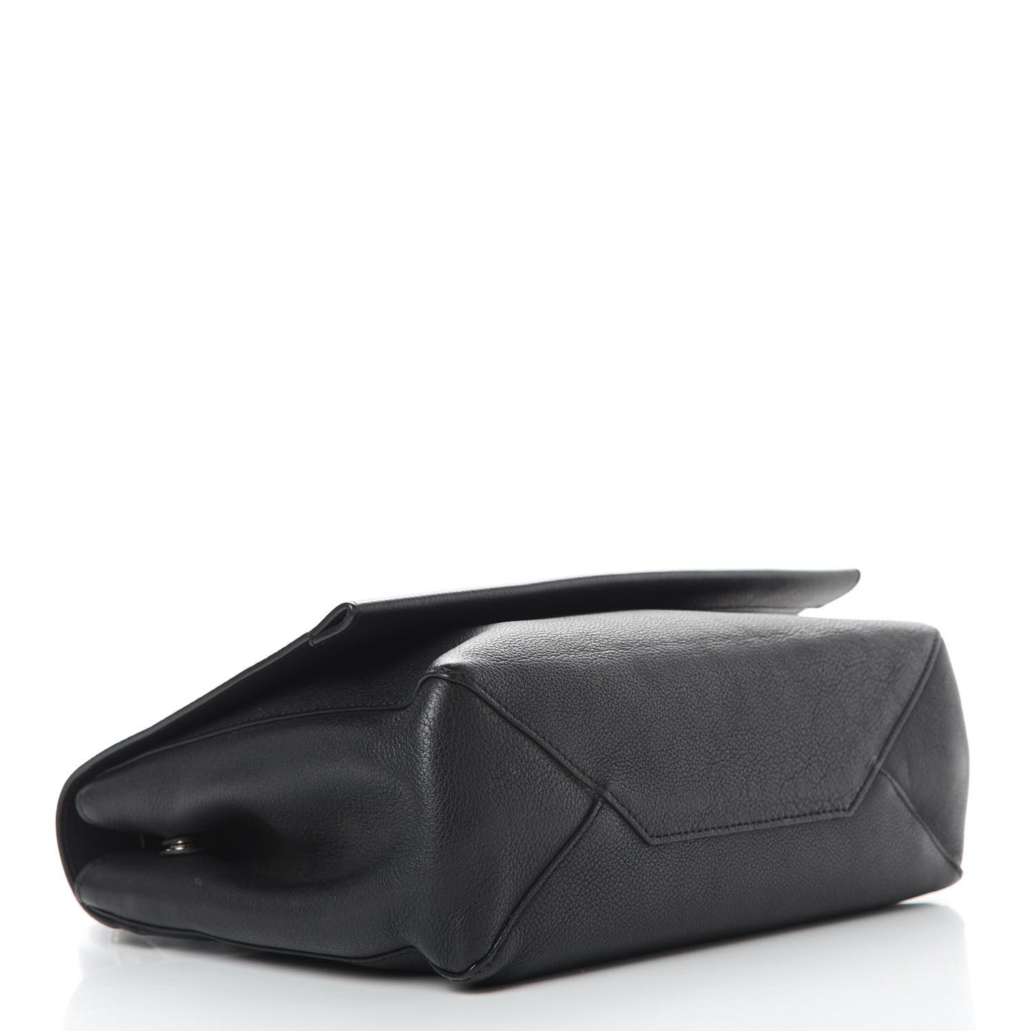 Soft Calfskin Lockme II Top Handle Black