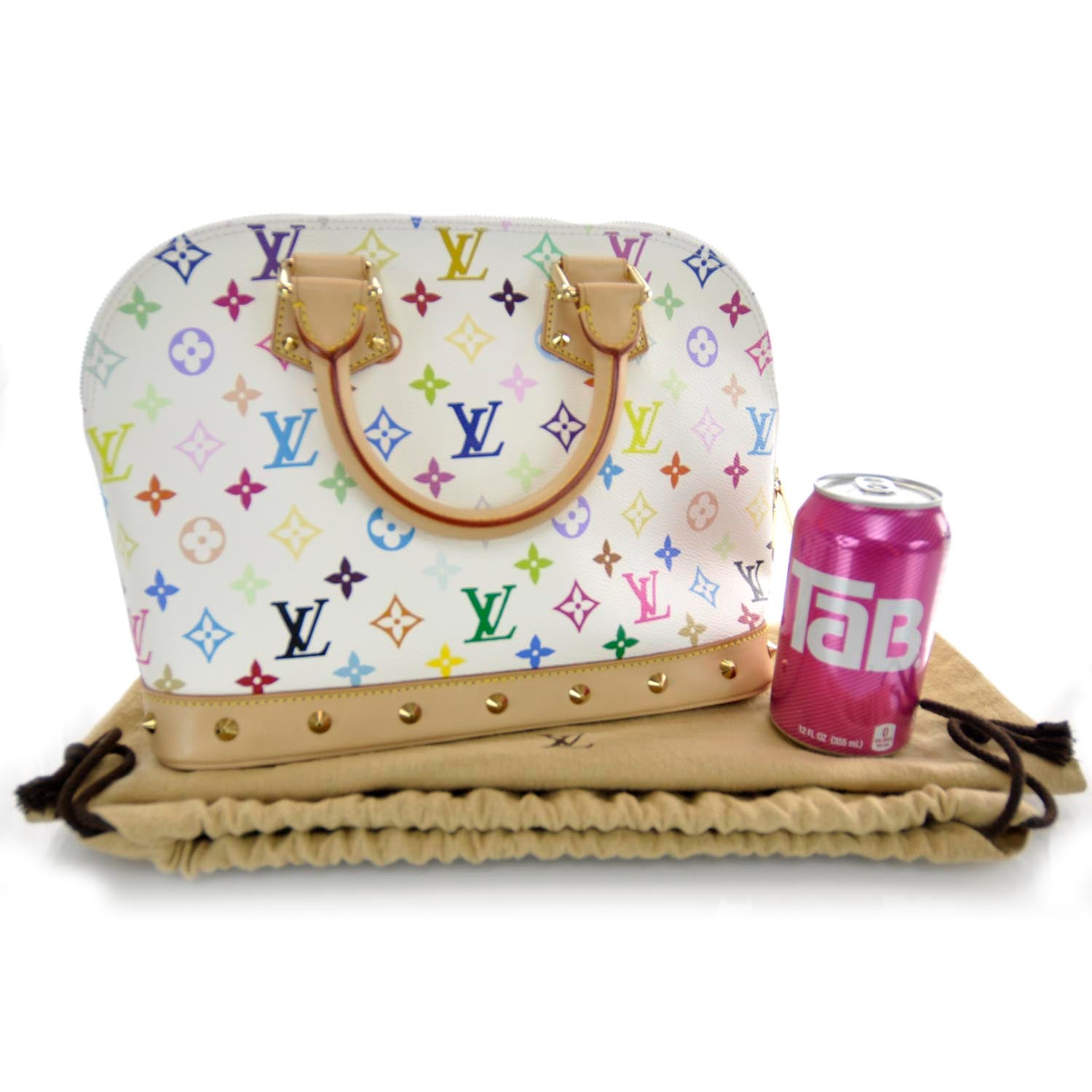 Louis Vuitton Monogram Multicolor Alma White 3 of 7