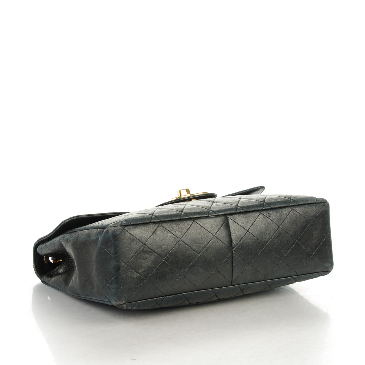 Chanel Lambskin Quilted XL Jumbo Single Flap Black 4 of 11