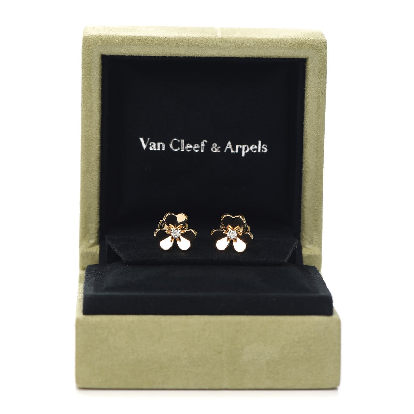 18K Yellow Gold Diamond Mini Frivole Earrings