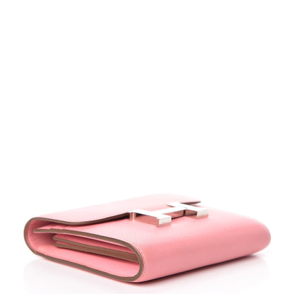 Hermes Epsom Constance Short Wallet Rose Confetti 4 of 24