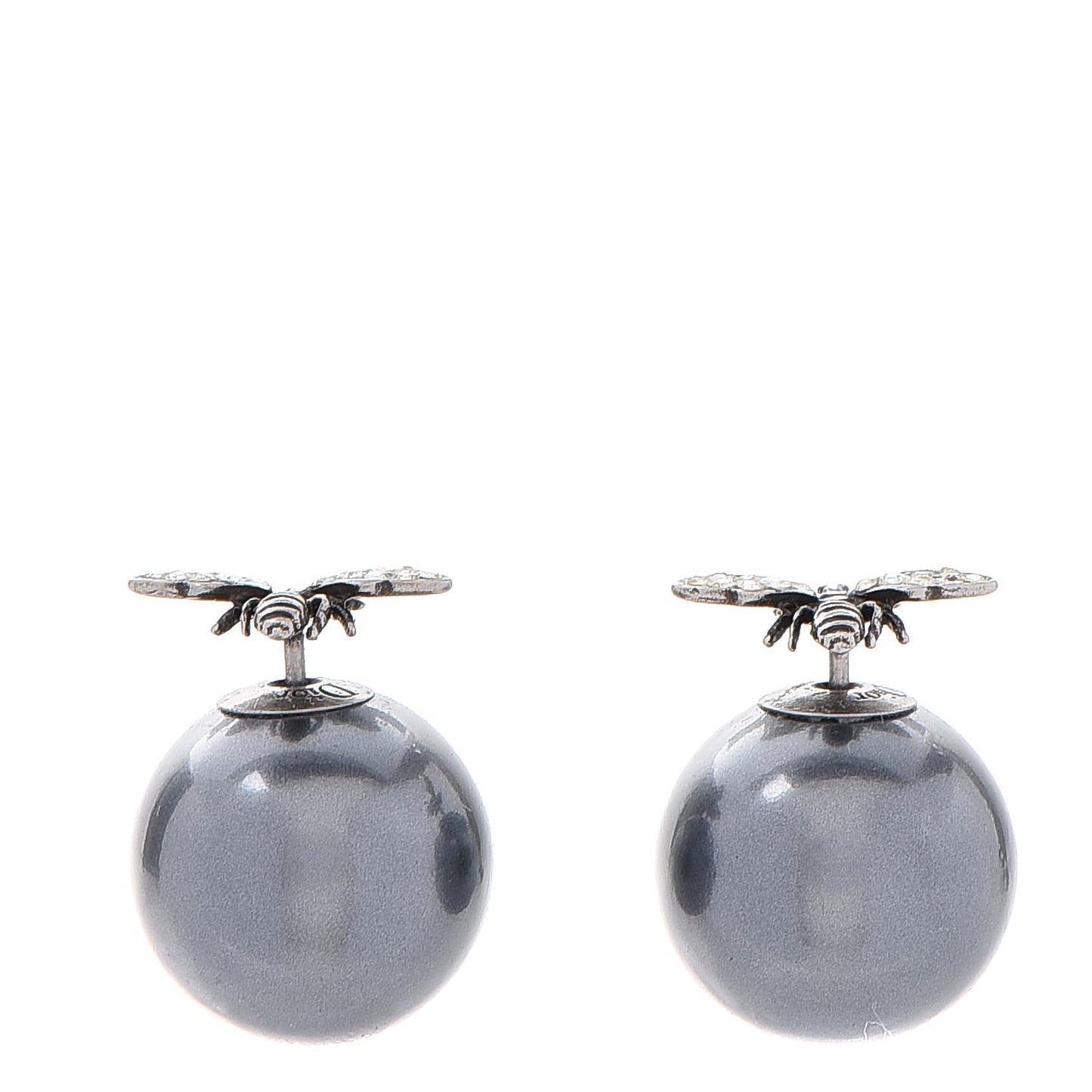 Mise En Dior Tribal Bee Earrings Grey