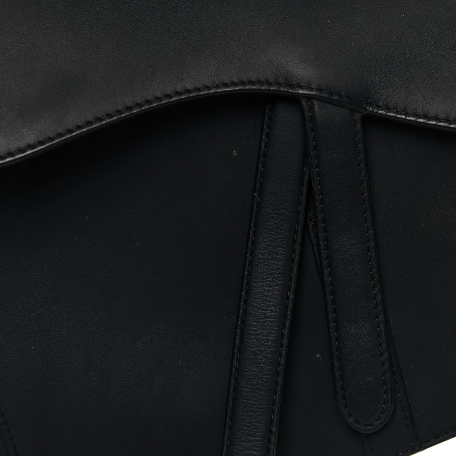 Christian Dior Ultra Matte Calfskin Saddle Bag Black 9 of 11