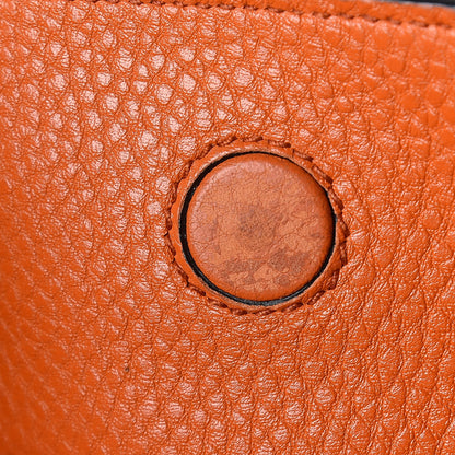 Prada Vitello Daino Tote Papaya 11 of 11