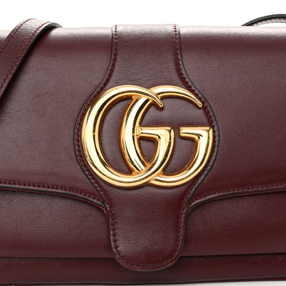 Gucci Vitello Palmellato Lux Small Arli Flap Shoulder Bag Vintage Bordeaux 9 of 16