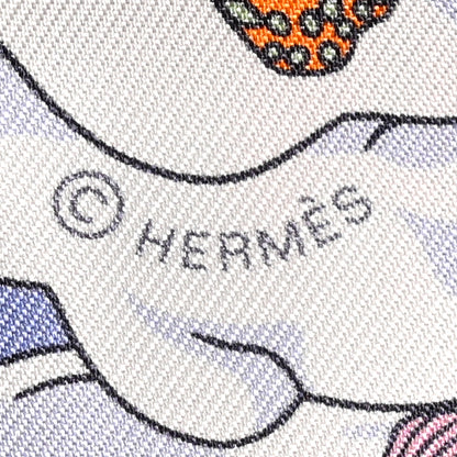 Hermes Silk Sur Mon Nuage Twilly Bleu Black Mauve 4 of 4