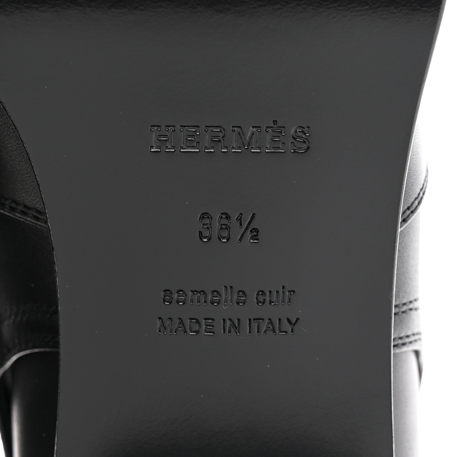Hermes Calfskin Frenchie 50 Ankle Boots 36.5 Black 6 of 12