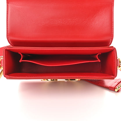 Christian Dior Crackled Lambskin 30 Montaigne Box Bag Red 5 of 10