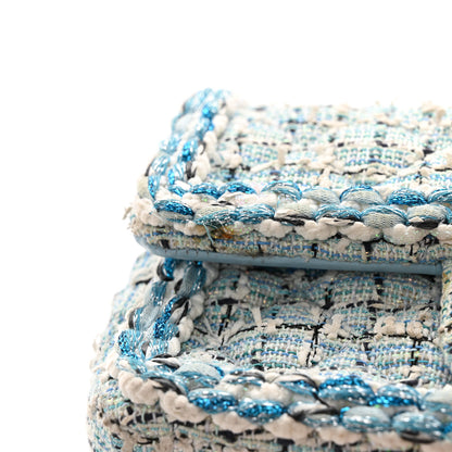 Chanel Tweed Braid Mini Flap Blue White Navy 11 of 12