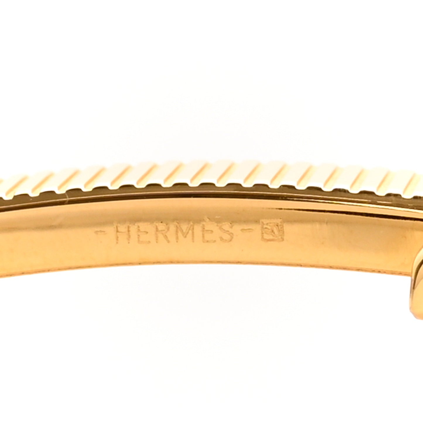 Strie 32mm H Belt Buckle Gold