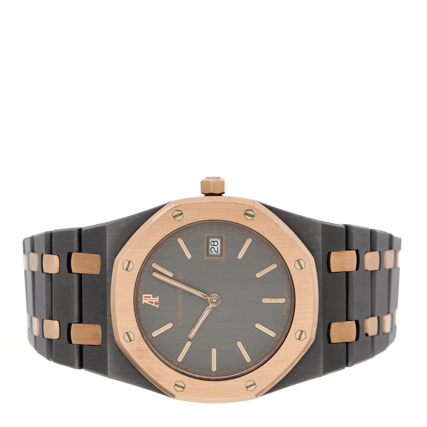 Audemars Piguet Tantalum 18K Rose Gold 33mm Royal Oak Quartz Watch Grey 56175TR.OO.0789TR.01 2 of 7