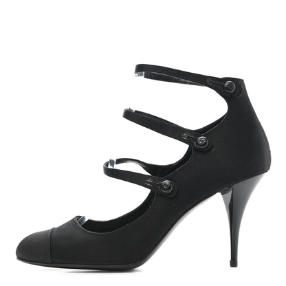 Chanel Mary Jane Pump 37 Black 1 of 12
