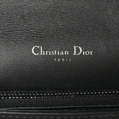 Christian Dior Lambskin Cannage Lady Dior Pouch Black 7 of 11