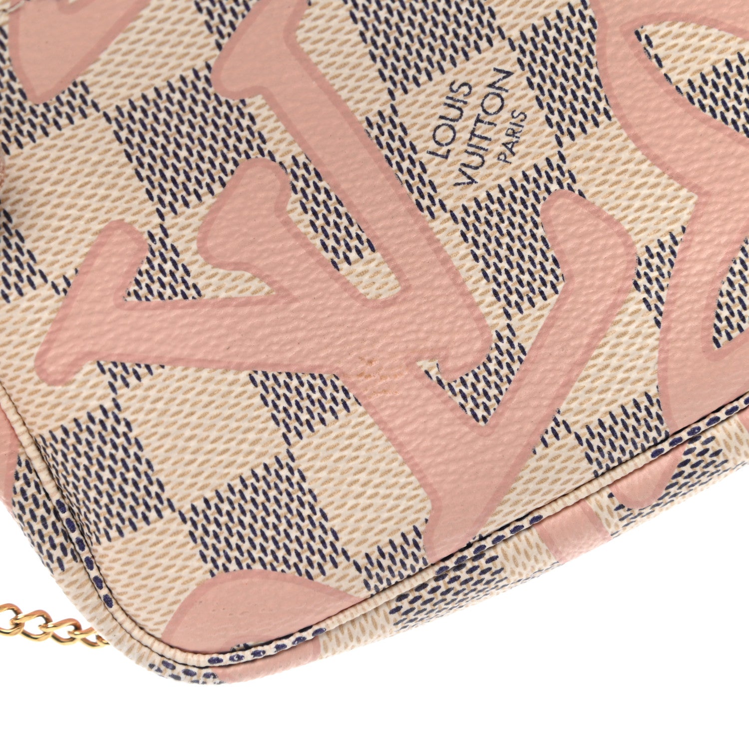 Louis Vuitton Damier Azur Tahitienne Mini Pochette Accessories 8 of 8