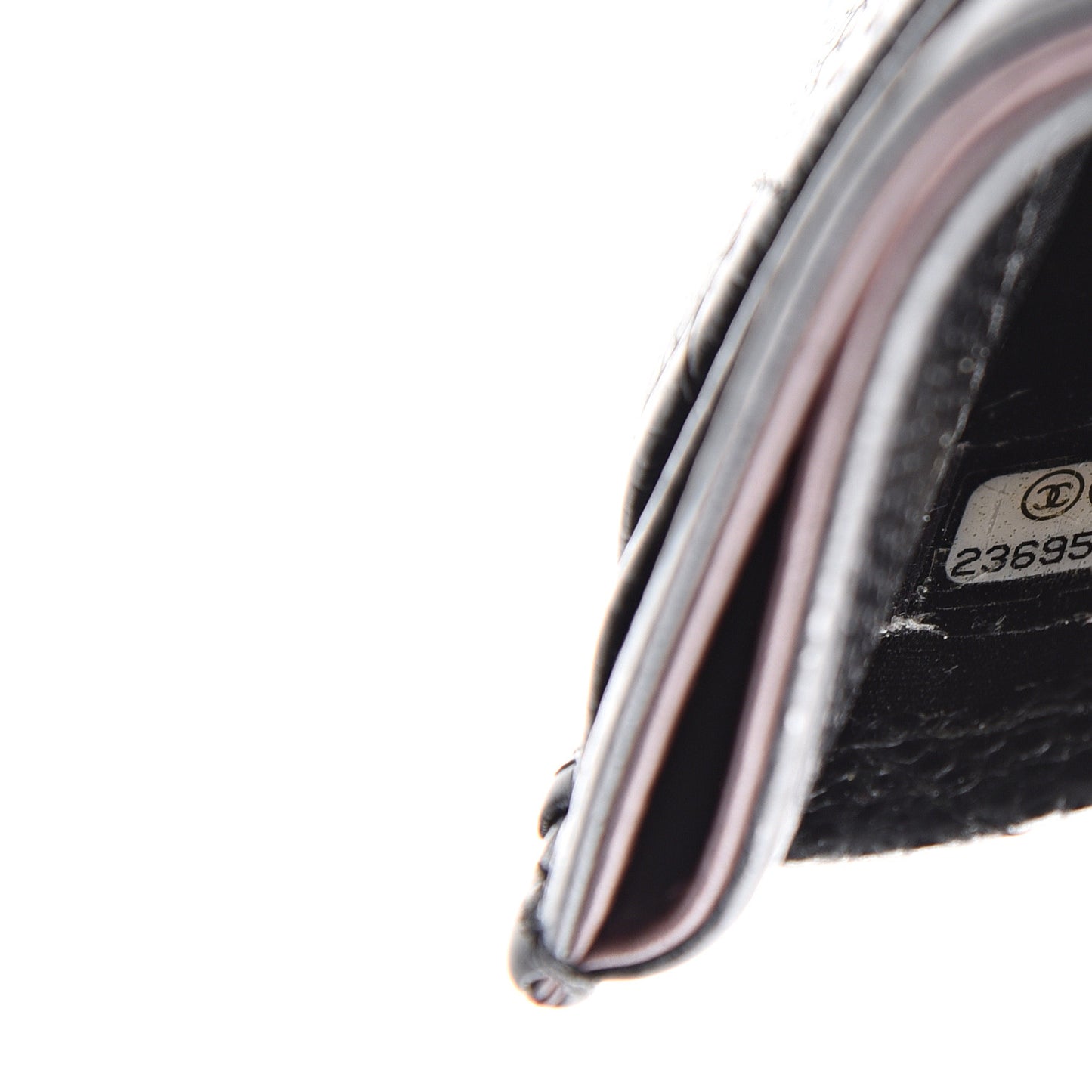 Caviar Quilted Card Holder Black