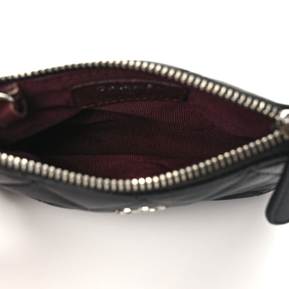 Chanel Lambskin Quilted Key Holder Case Black 4 of 8