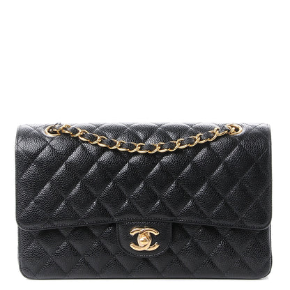 Chanel Caviar Quilted Medium Double Flap Black 1 of 8