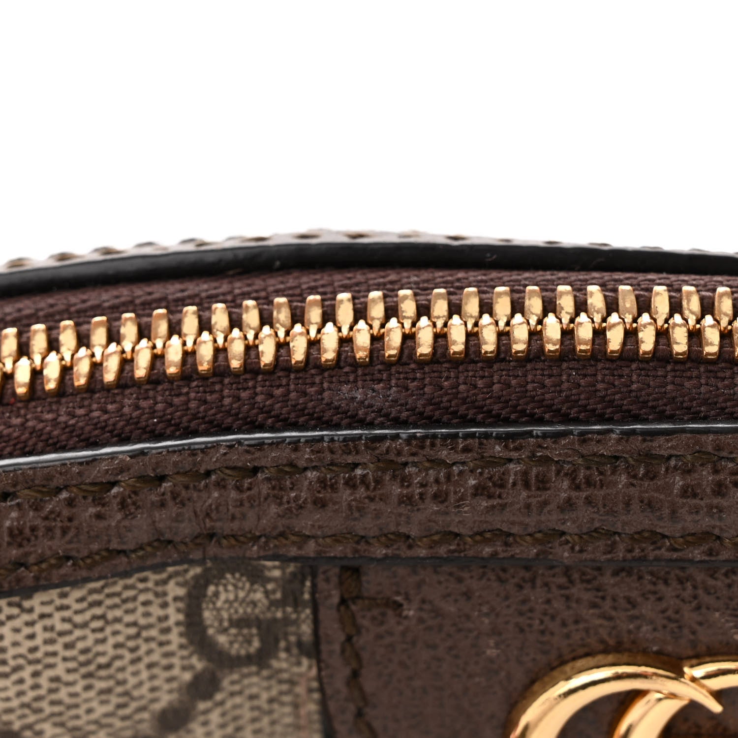 Gucci GG Supreme Monogram Textured Dollar Calfskin Web Small Ophidia Dome Shoulder Bag Beige Ebony New Acero 13 of 13
