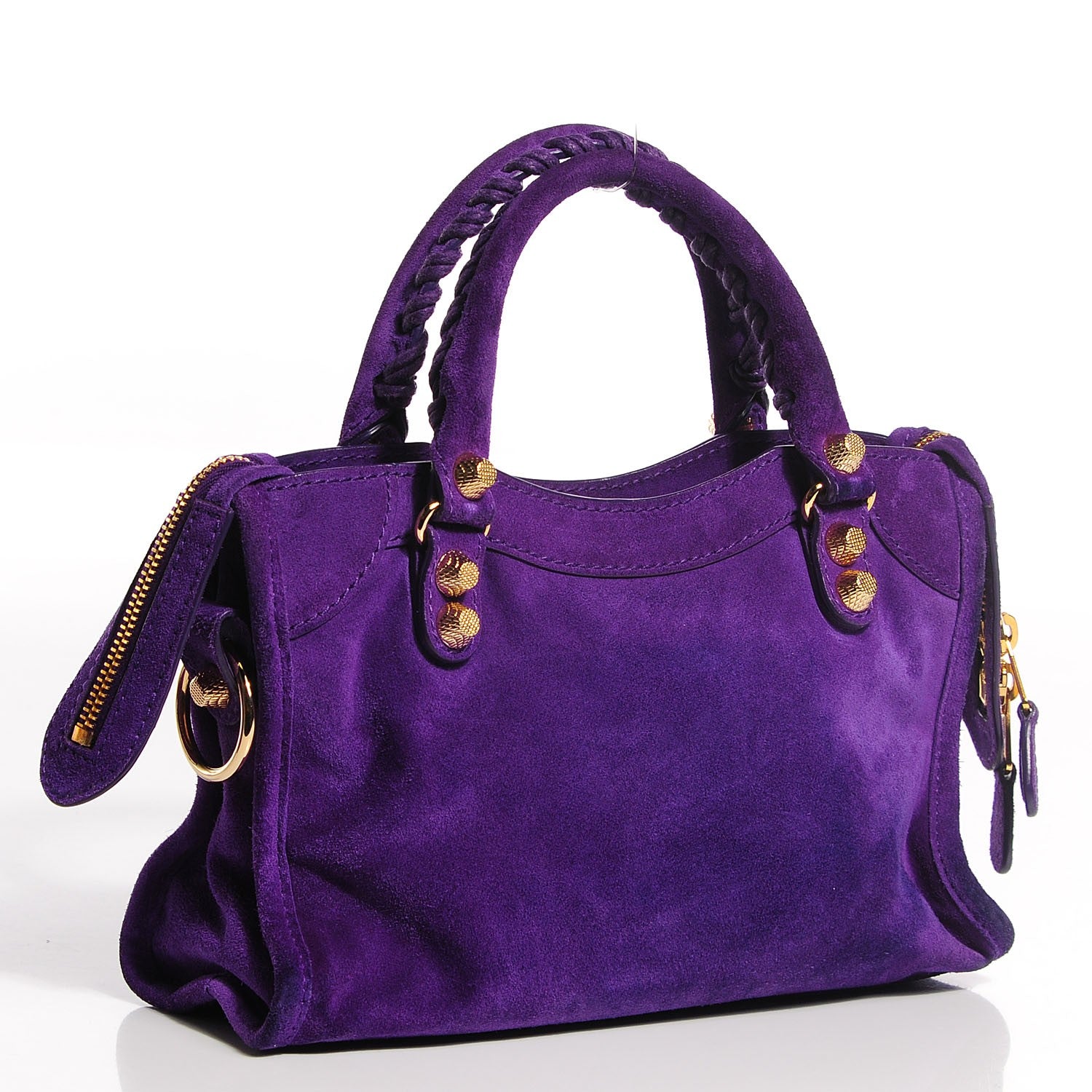 Balenciaga Baby Daim Suede Giant 12 Gold Hardware Mini City Ultraviolet 3 of 14