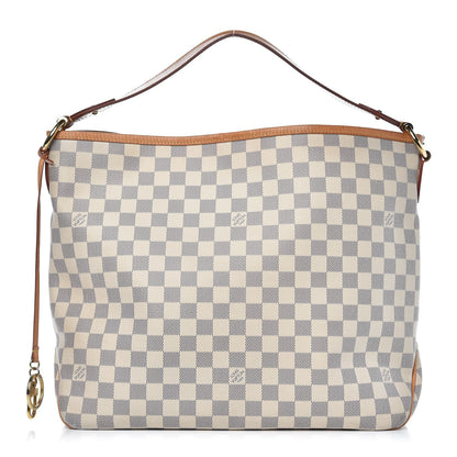 Louis Vuitton Damier Azur Delightful MM Rose Ballerine 1 of 11