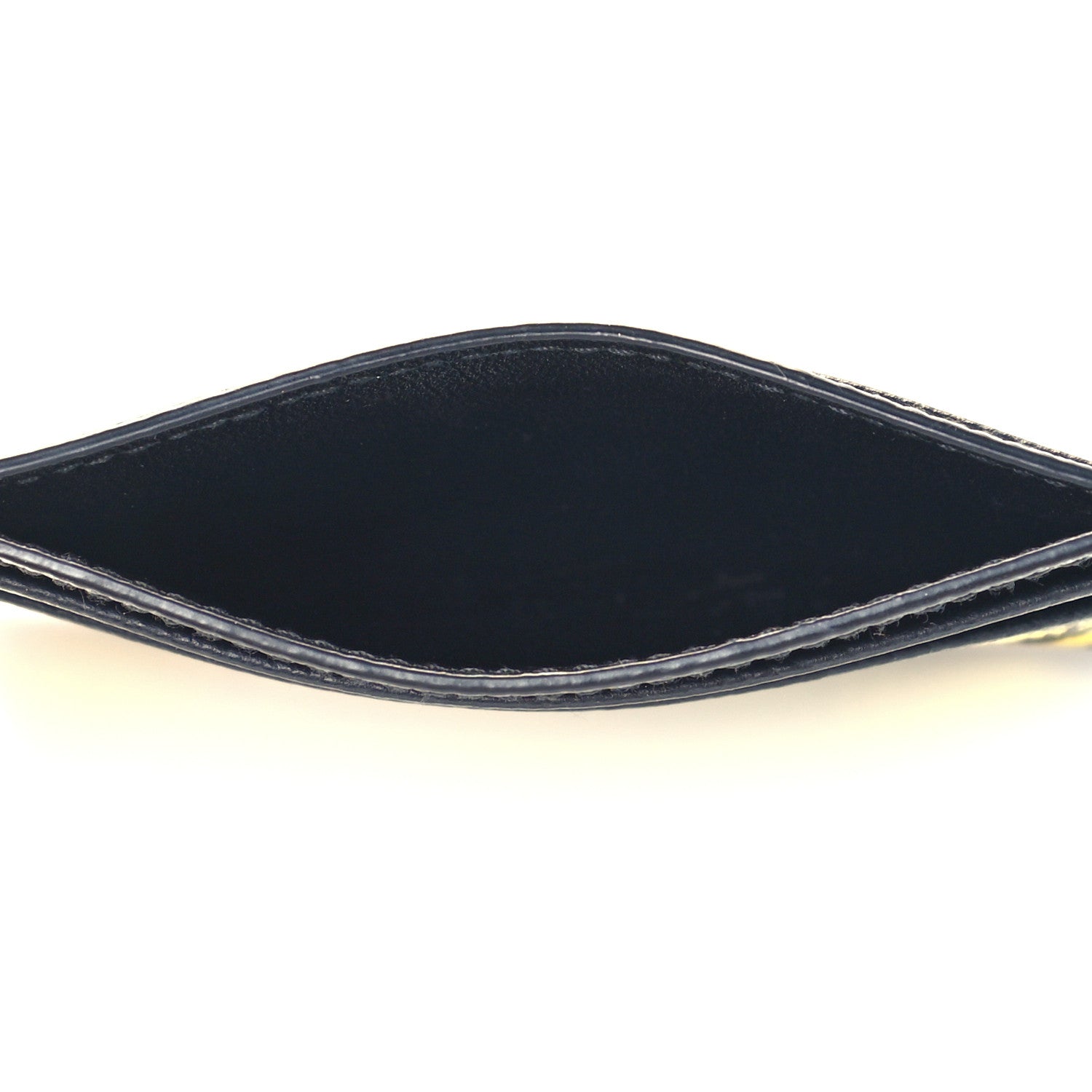 Balenciaga Signature Grained Calfskin Graffiti Ville Multi Card Holder Black Yellow 5 of 8