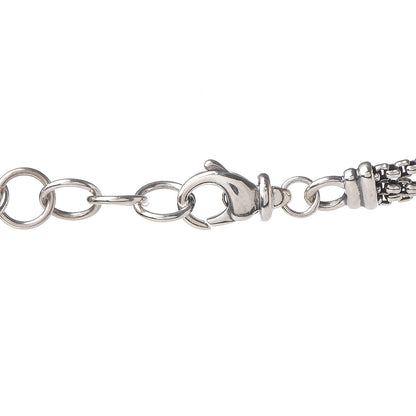 David Yurman Sterling Silver 18K Yellow Gold Blue Topaz Albion Multi-Strand Pendant Necklace 5 of 6