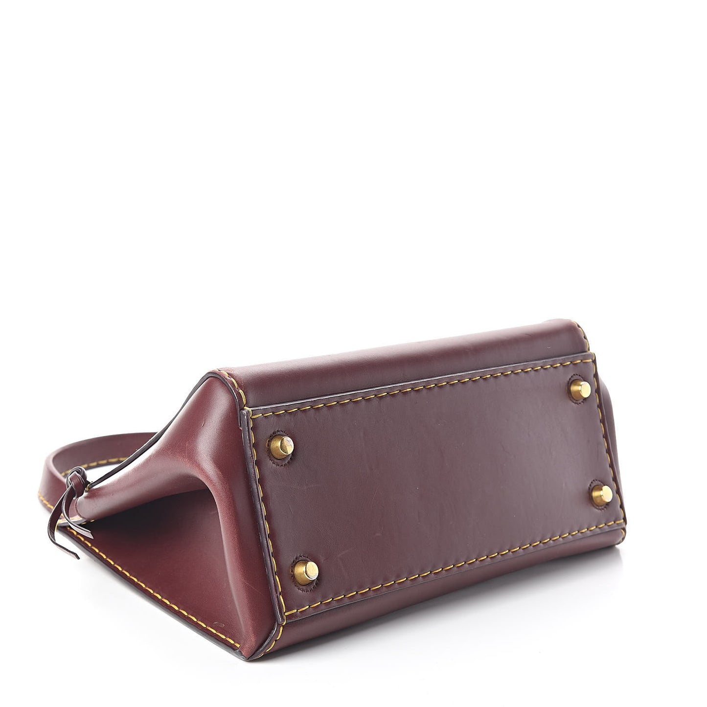 Smooth Calfskin Small Edge Shoulder Bag Burgundy