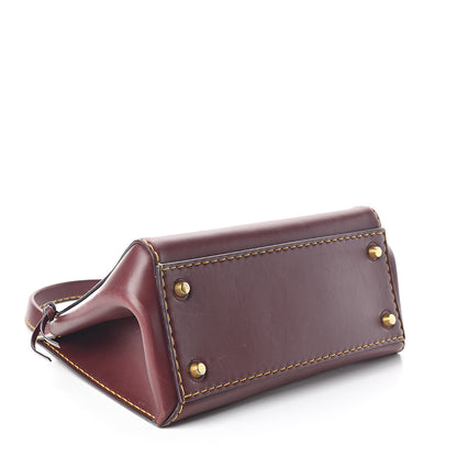 Celine Smooth Calfskin Small Edge Shoulder Bag Burgundy 4 of 13