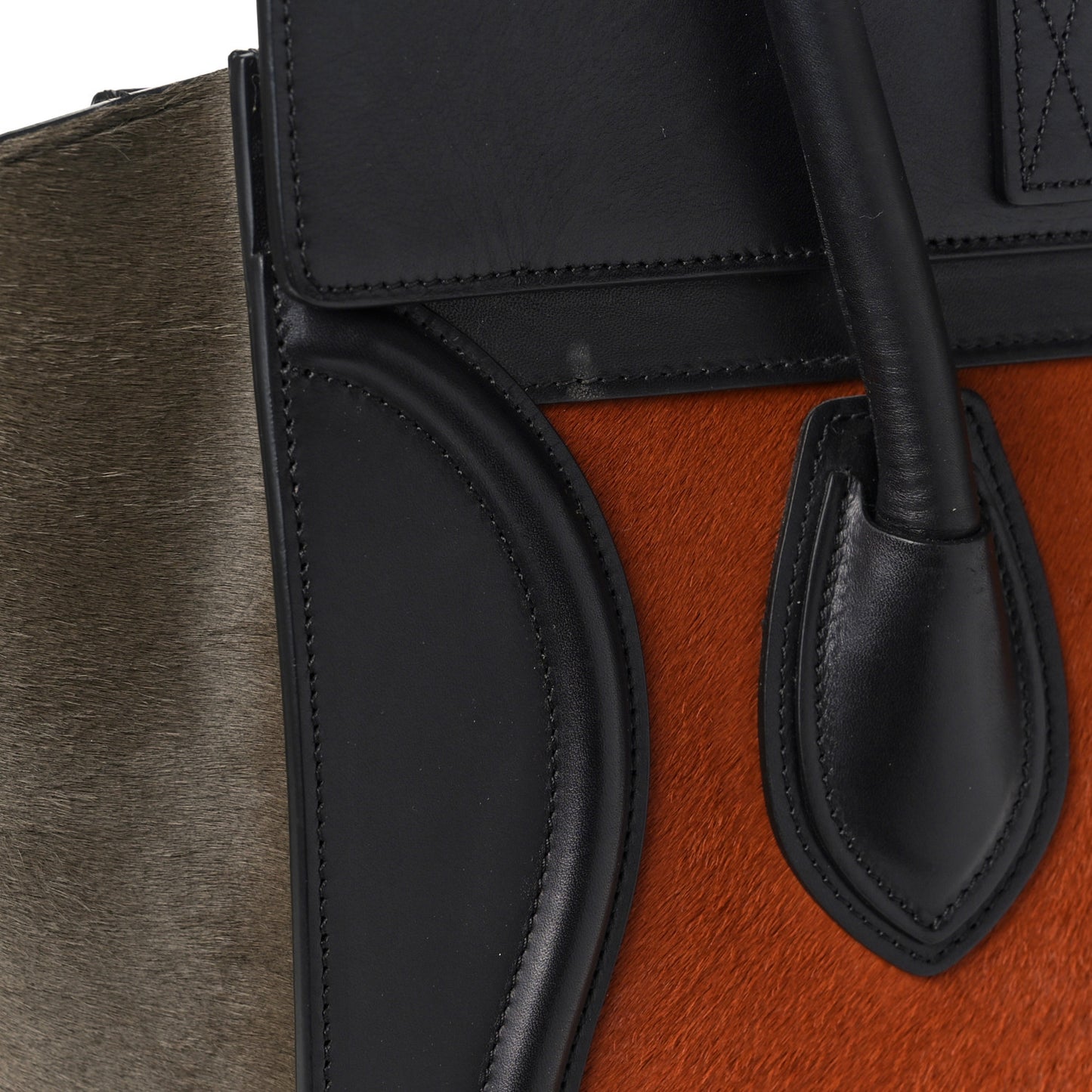 Pony Hair Mini Luggage Brick