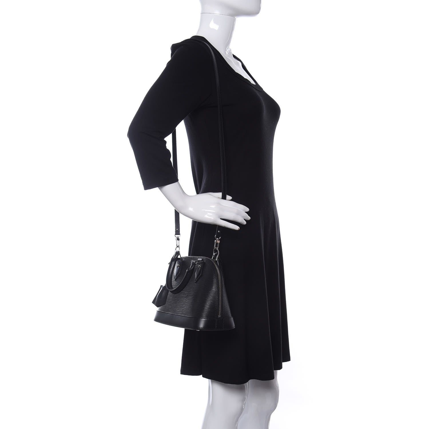 Louis Vuitton Epi Alma BB Black 2 of 12
