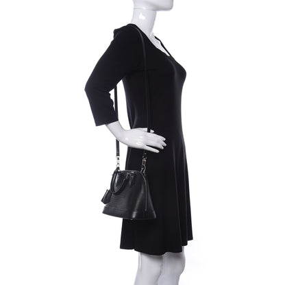 Louis Vuitton Epi Alma BB Black 2 of 12