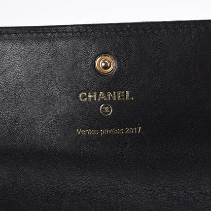 Chanel Lambskin Quilted Boy Flap Wallet Black 6 of 8