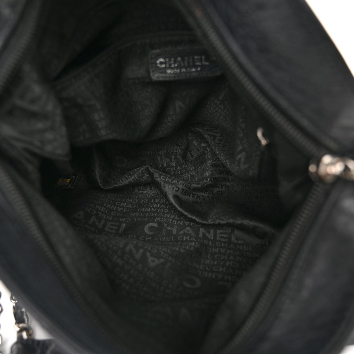 Lambskin Stitched Medium Ultimate Soft Tote Black