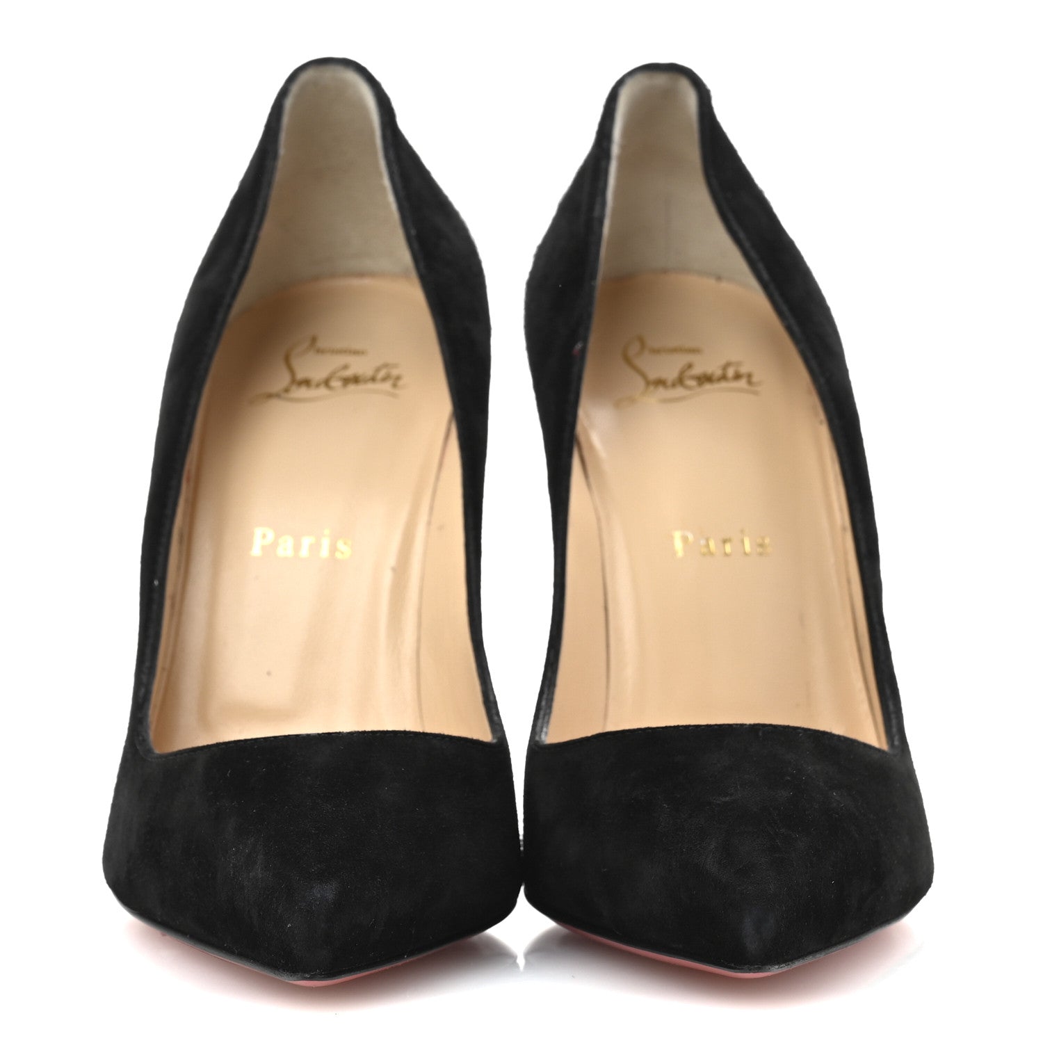 Christian Louboutin Suede Pigalle Follies 100 Pumps 38 Black 3 of 9