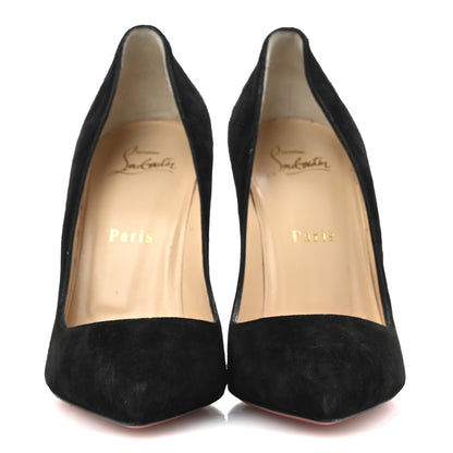 Christian Louboutin Suede Pigalle Follies 100 Pumps 38 Black 3 of 9