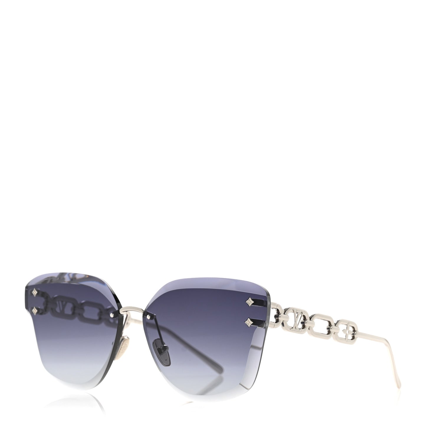 Metal LV Jewel Sunglasses Z2142U Silver Grey
