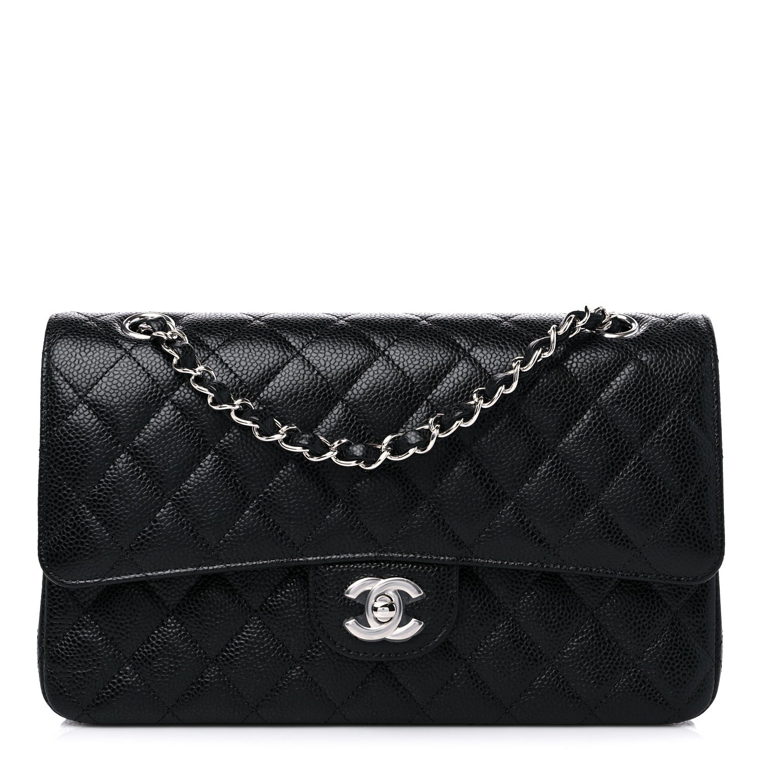 Chanel Caviar Quilted Medium Double Flap Black 1 of 9