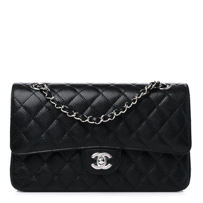 Chanel Caviar Quilted Medium Double Flap Black 1 of 9