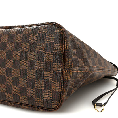 Louis Vuitton Damier Ebene Neo Neverfull MM Rose Ballerine 9 of 10