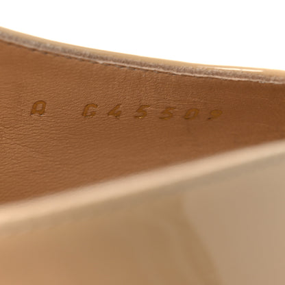 Chanel Patent Calfskin Cap Toe CC Slingback Pumps 40 Beige Black 10 of 11