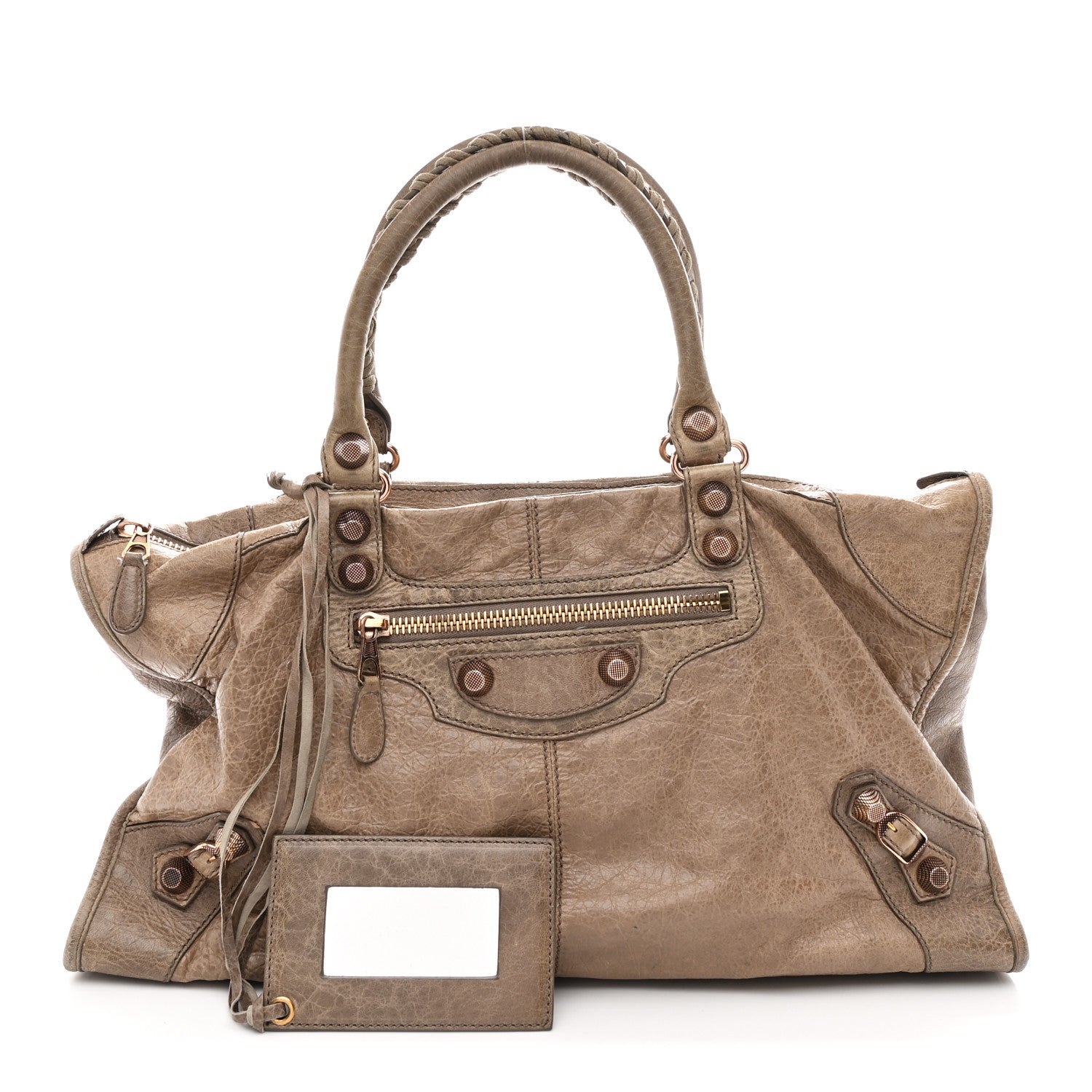 Balenciaga Agneau Giant 12 Rose Gold Hardware Work Gris Poivre 3 of 14