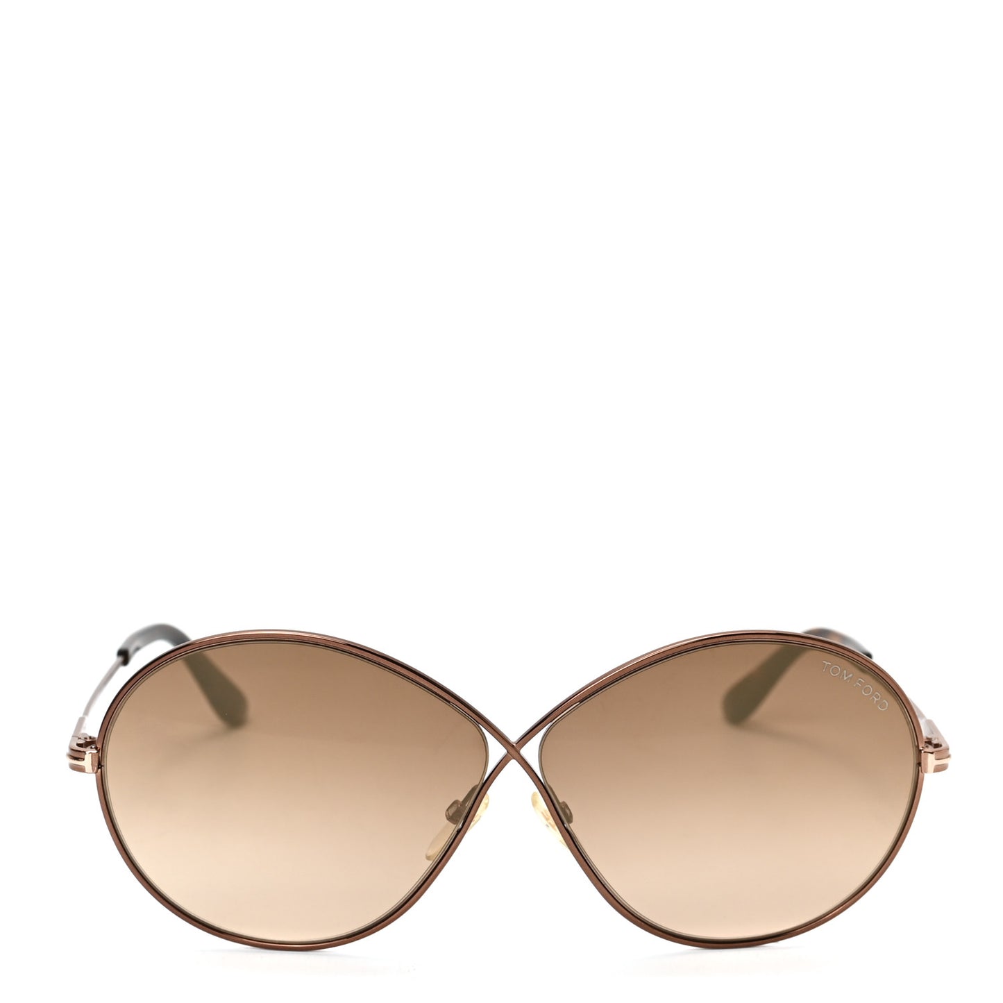 Rania Oval Sunglasses TF564 Brown
