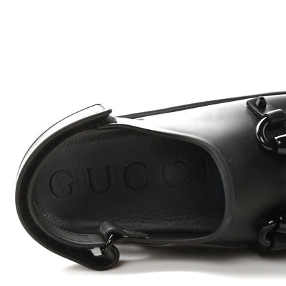 Gucci Soft Rubber Horsebit Touch Womens Strapped Sandals 36 Black 8 of 9