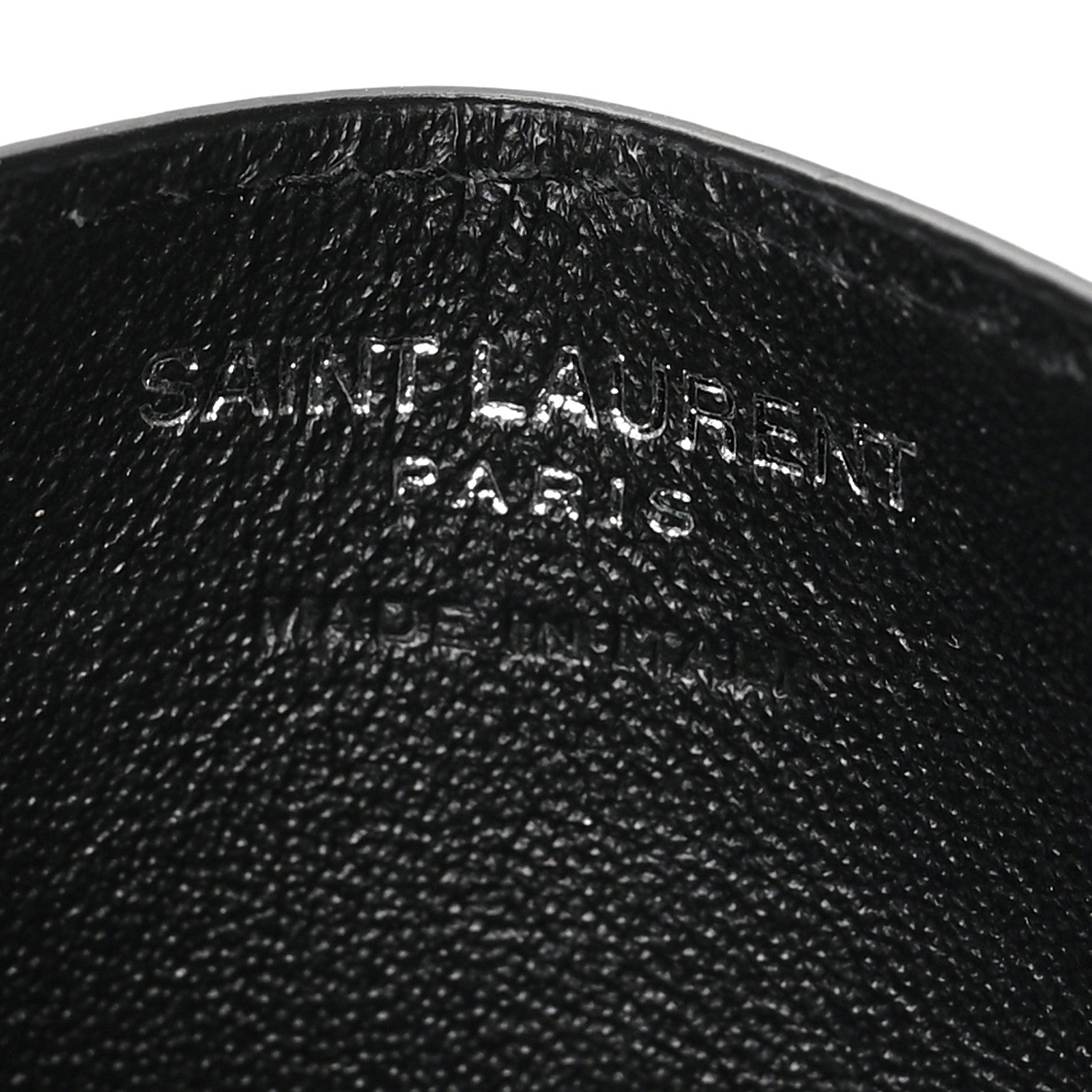 Saint Laurent Grain De Poudre Lips Print Monogram Card Holder White Red 6 of 8